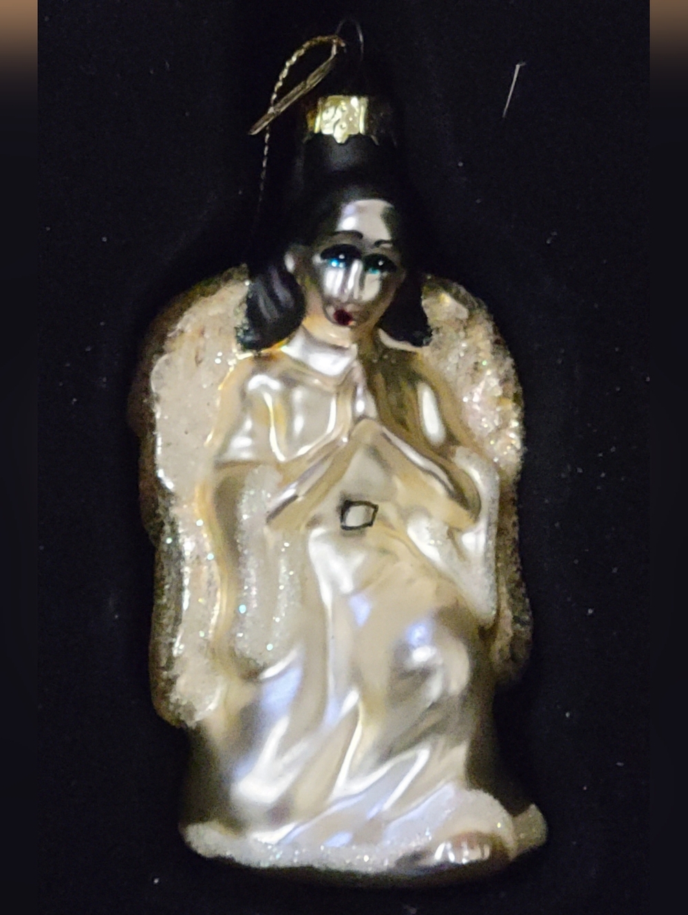 Thomas Pacconi Classics Angels Blown Glass Angel Christmas Ornaments - set of 10 - Picture 14 of 16